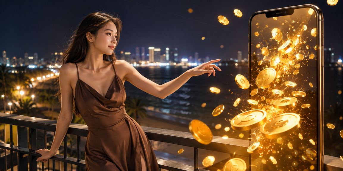 Người dùng Côn Đảo thư giãn bên ly cà phê và trải nghiệm slots Jackpot trực tuyến